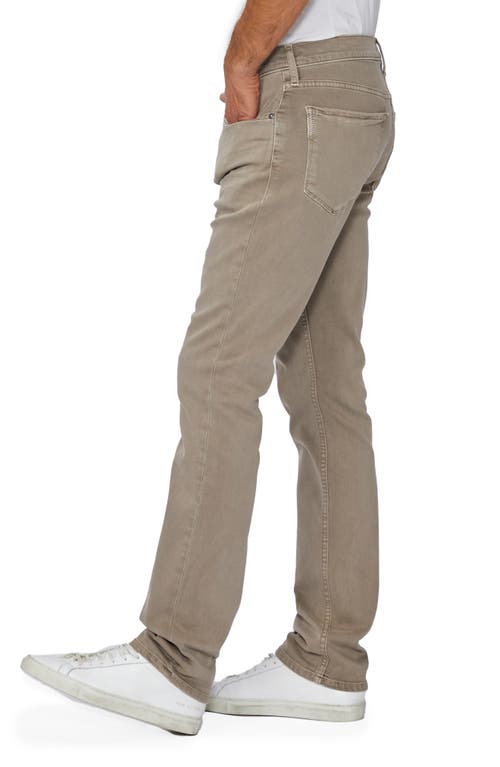 Shop Paige Federal Transcend Slim Straight Leg Jeans In Vintage Beige Ash