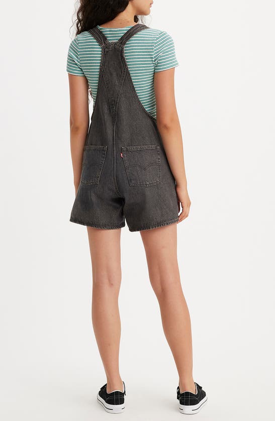 Shop Levi's Nonstretch Denim Shortalls In Loose Live Wire