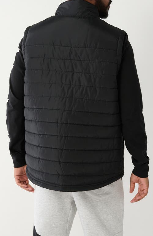 TRUE RELIGION BRAND JEANS TRUE RELIGION BRAND JEANS ARCH LOGO PUFFER VEST