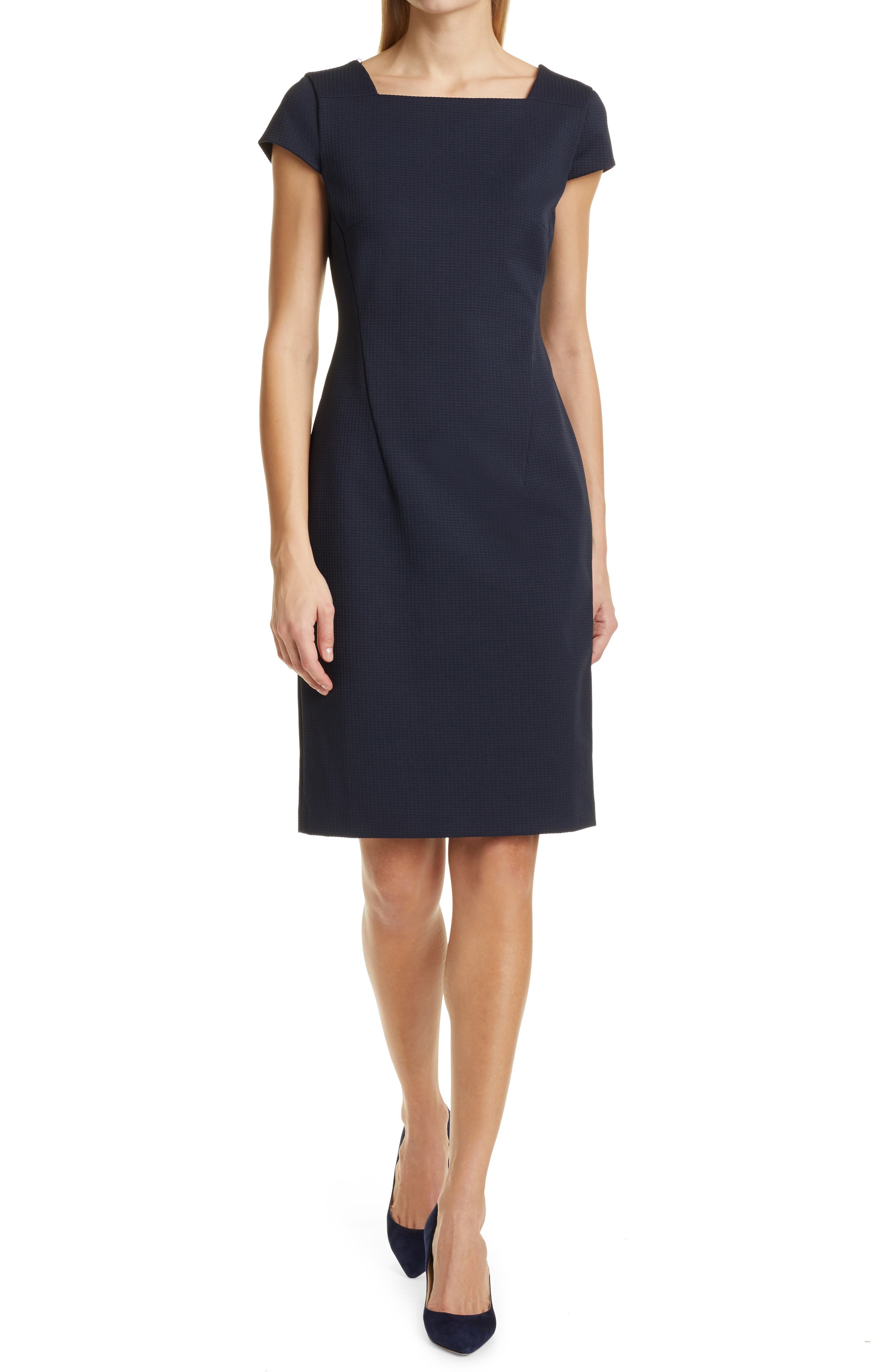 nordstrom black sheath dress