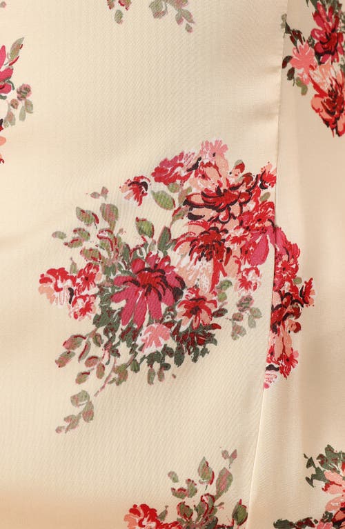 Petal And Pup Petal & Pup Cinta Floral Midi Dress In Nude