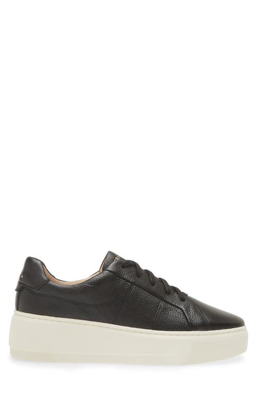 Frankie4 Riley Platform Sneaker In Black Tumbled