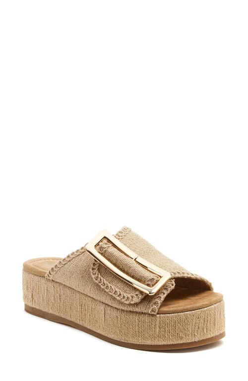 Dover Platform Sandal in Natural