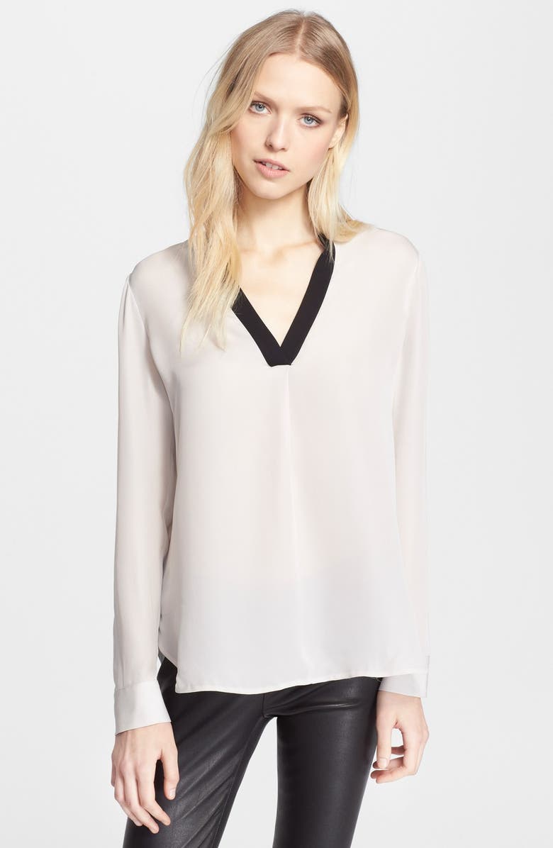 Vince Colorblock Popover Blouse | Nordstrom