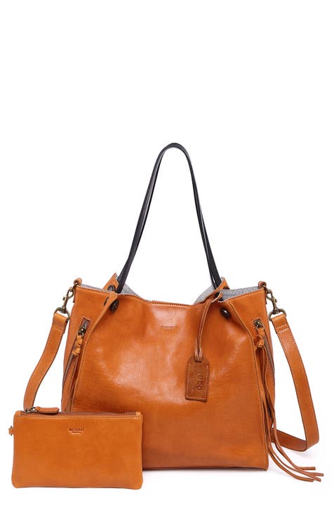 Daisy Leather Tote Bag