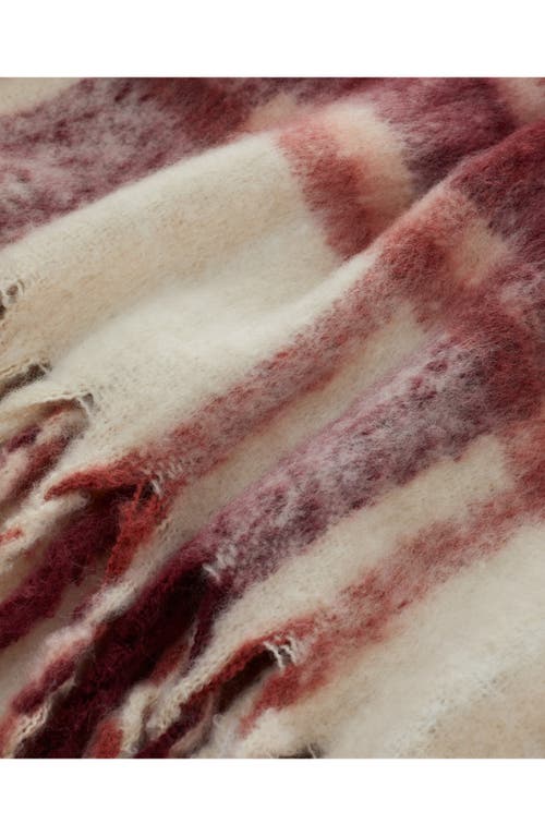 Upwest X Nordstrom Fireside Fleece Throw Blanket In Henna Plaid