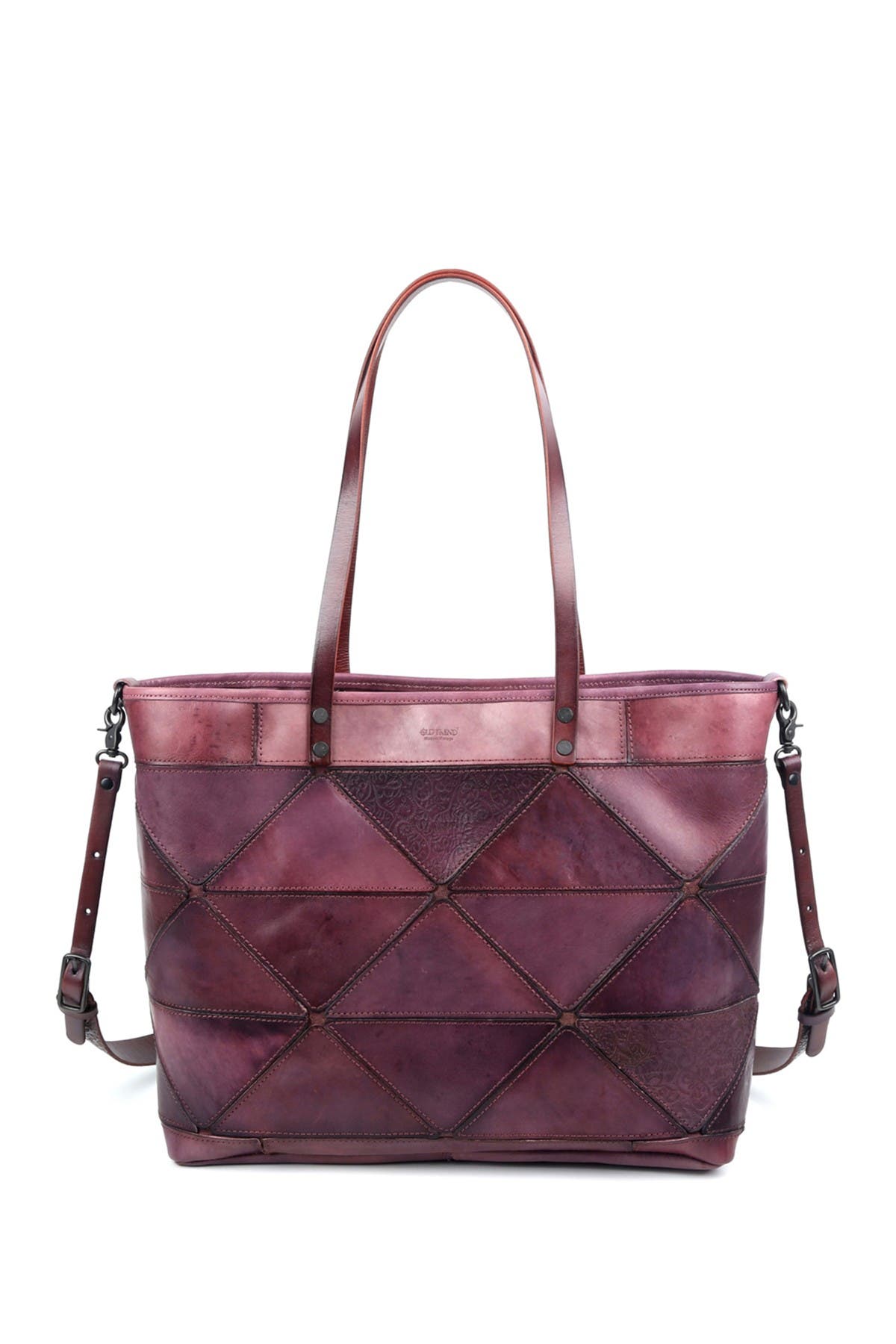 Old Trend Prism Leather Tote Bag In Lilac