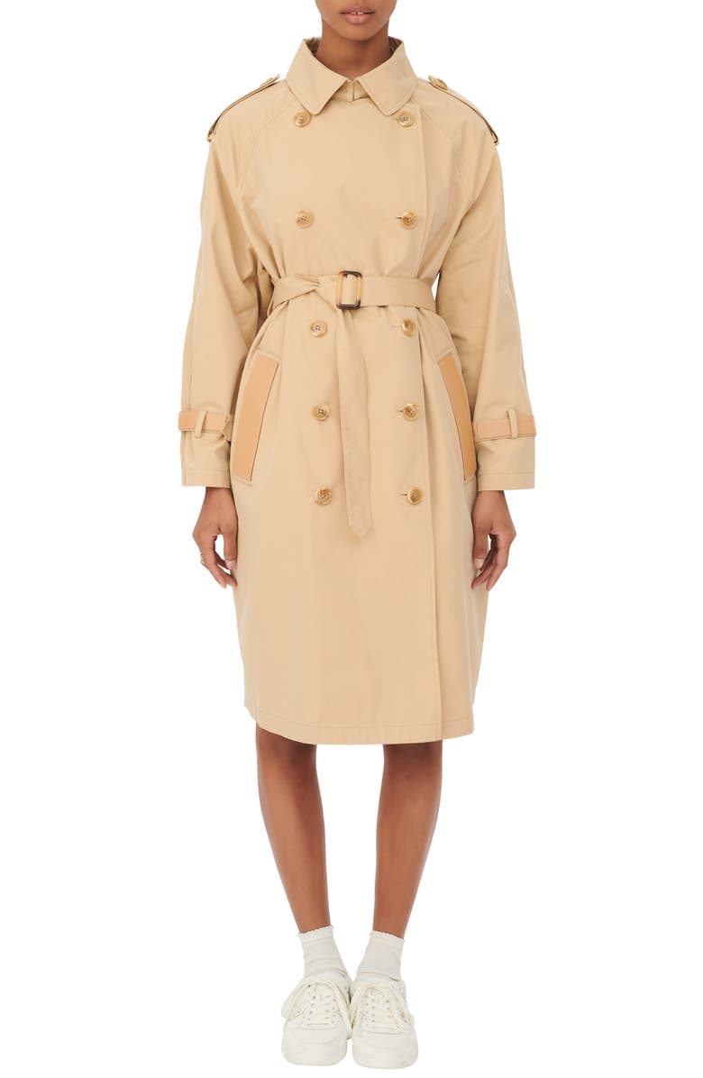 maje Cotton Blend Trench Coat | Nordstrom