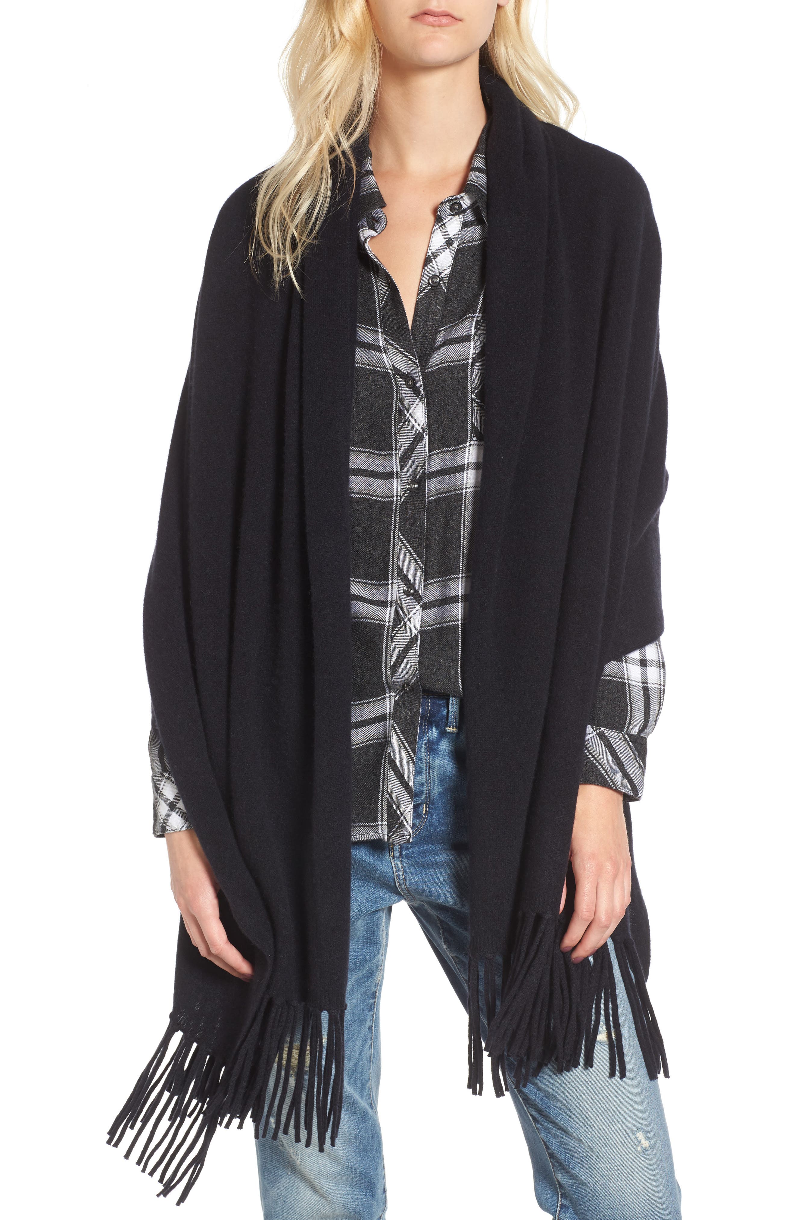 Nordstrom Collection Fringe Cashmere Wrap Nordstrom