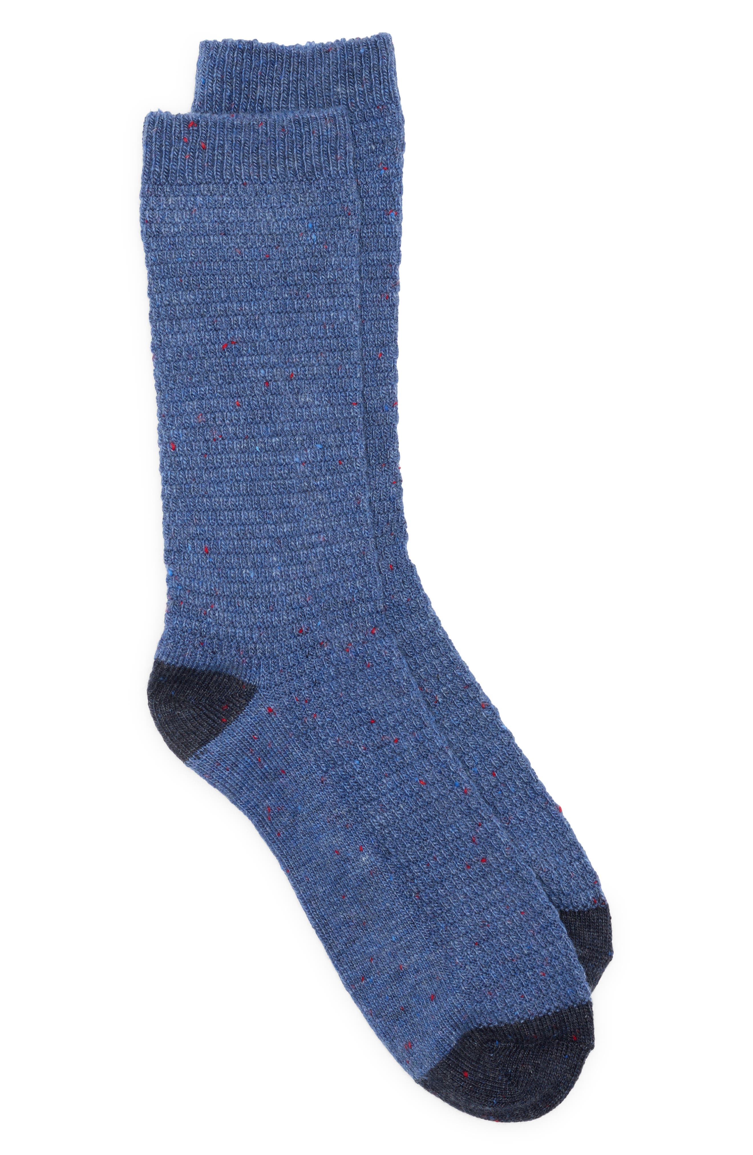 Nordstrom Neppy Boot Socks in Denim Heather Cover