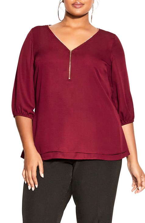 Red Plus-Size Tops for Women | Nordstrom