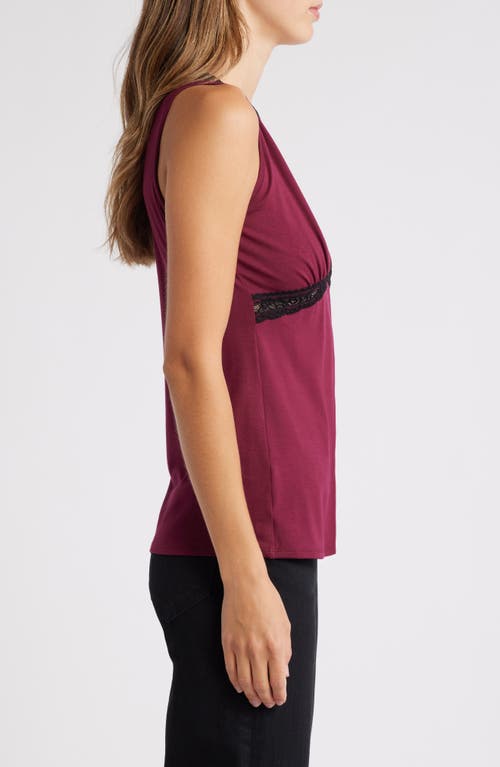 LOVEAPPELLA LOVEAPPELLA LACE INSET TANK 