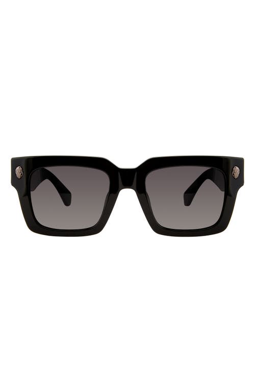 Kurt Geiger London 50mm Square Sunglasses in Black/Smoke Grey 