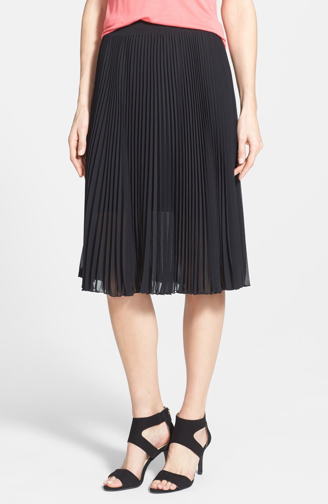 Vince Camuto Pleat Midi Skirt | Nordstrom