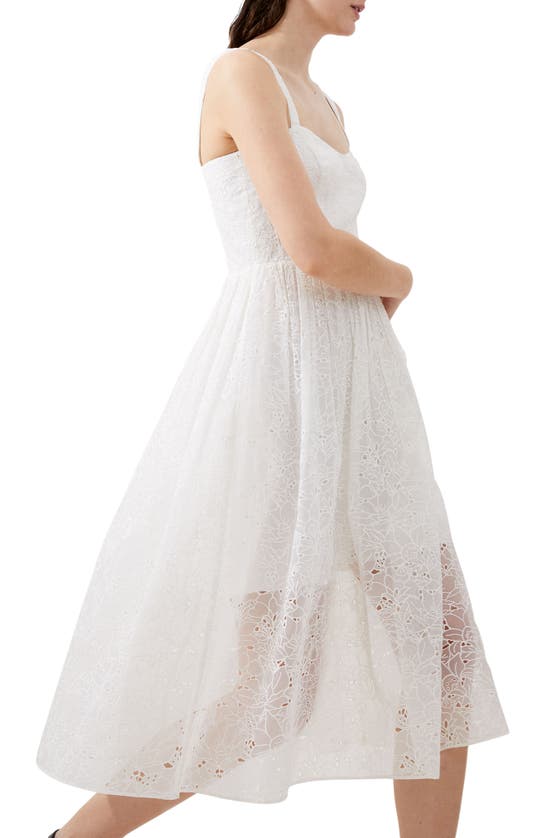 Shop French Connection Embroidered Lace Dress In Summer White