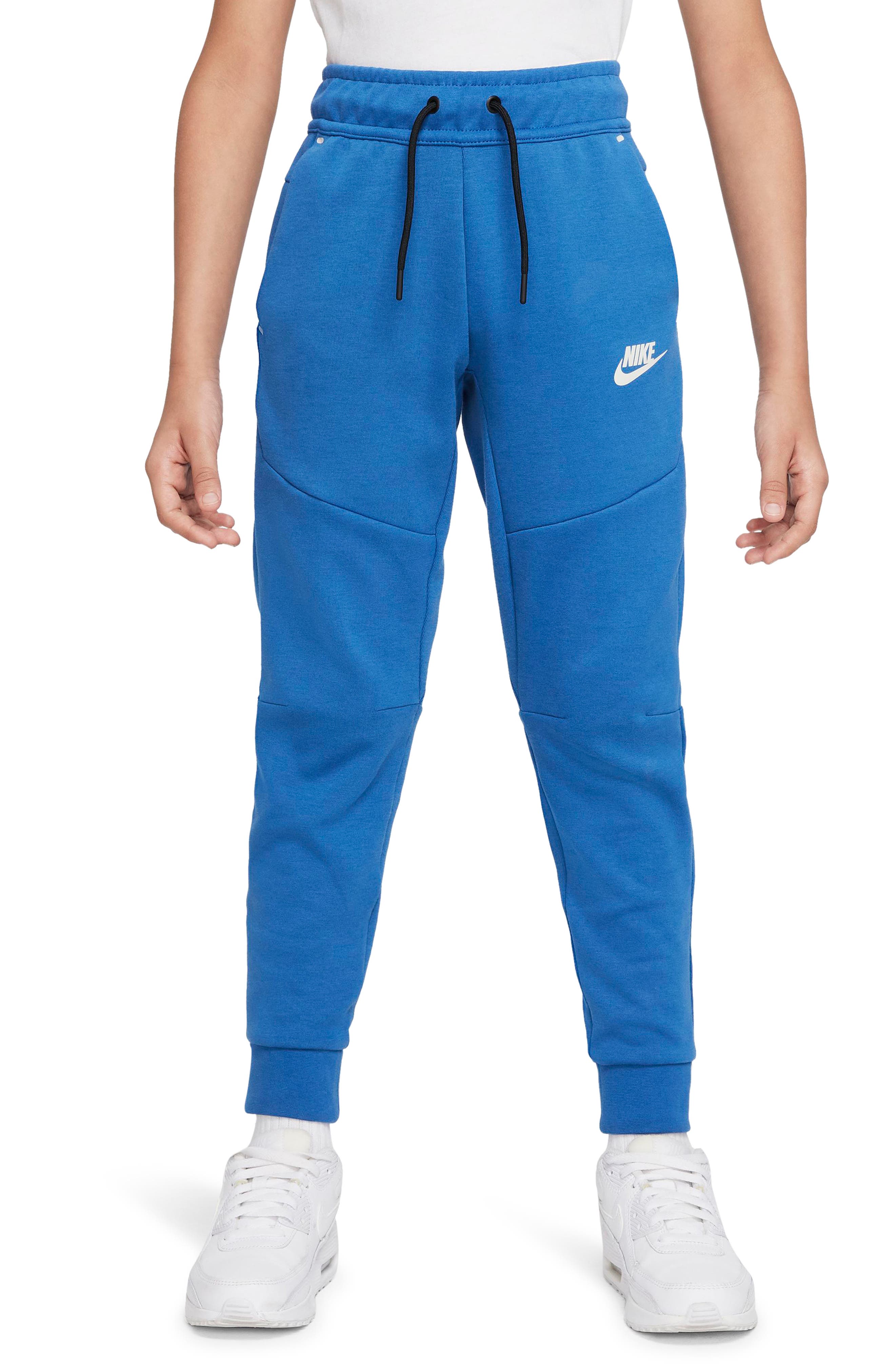 blue nike tech fleece pants