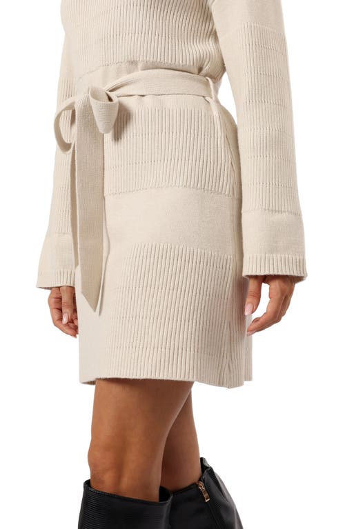 Petal And Pup Petal & Pup Lucca Long Sleeve Mini Sweater Dress In Neutral