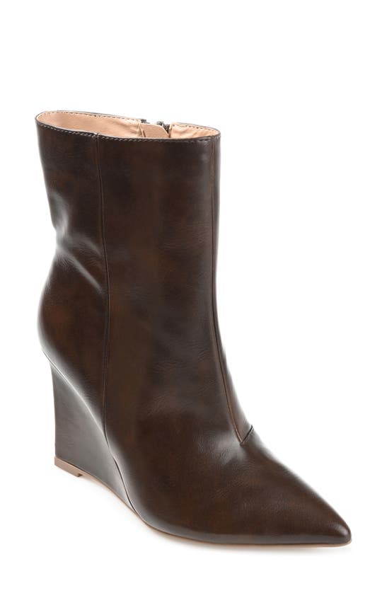 Journee Collection Glorria Tru Comfort Foam Bootie In Brown