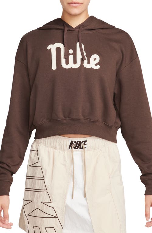 Nike Sportswear Club Fleece GX Crop Hoodie at Nordstrom,