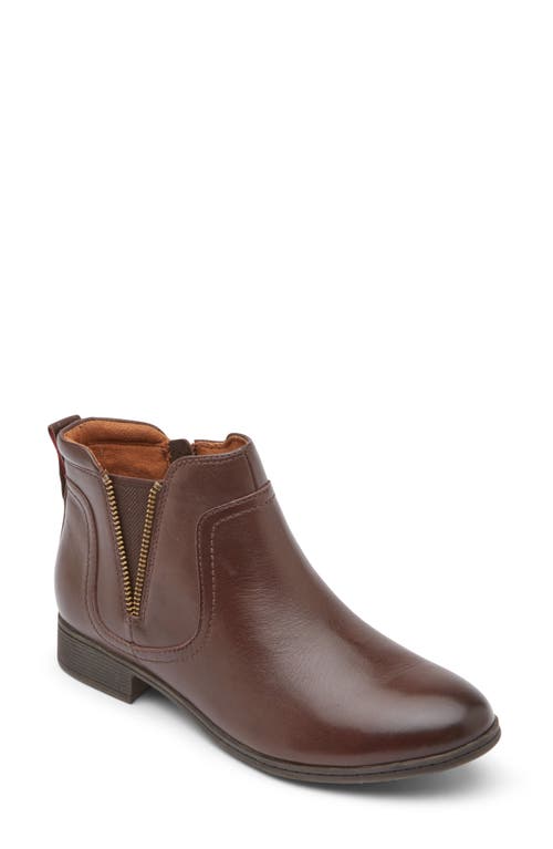 Rockport Cobb Hill Crosbie Gore Ankle Boot In Brown