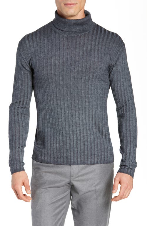 Robert Barakett Devon Regular Fit Turtleneck in Iron at Nordstrom, Size X-Large