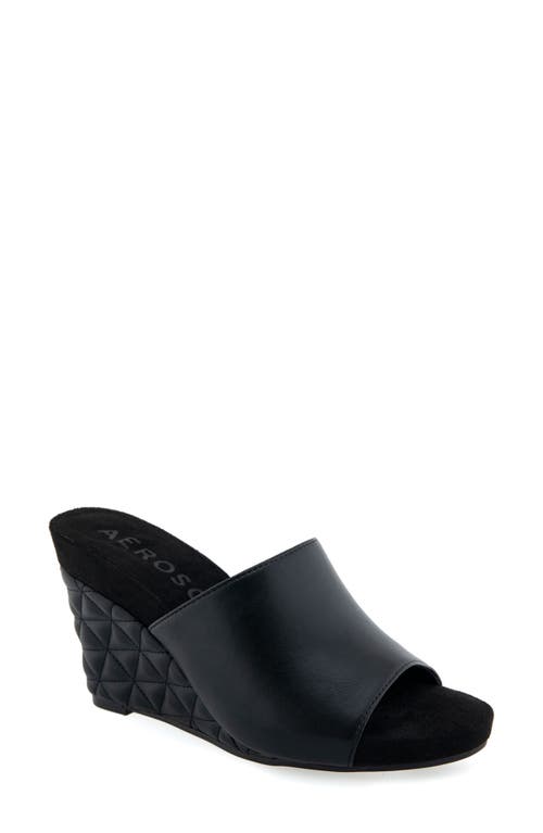 AEROSOLES AEROSOLES PIERCE QUILTED WEDGE SANDAL 