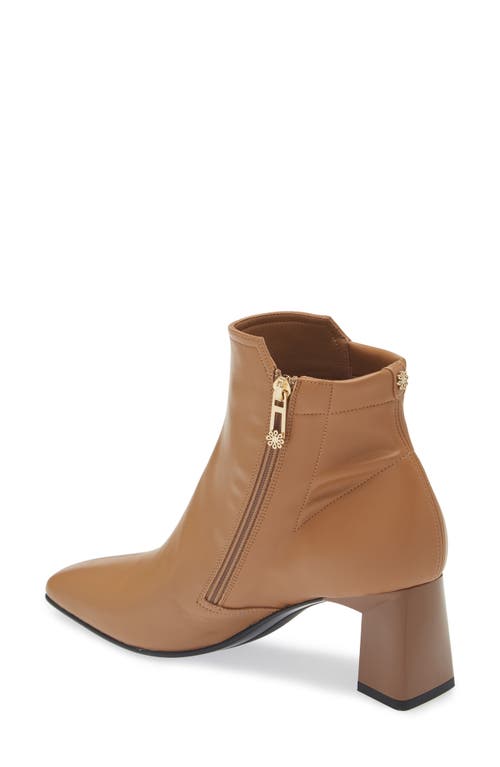 Shop Naot Dolly Square Toe Bootie In Stretch Nappa Leather/camel