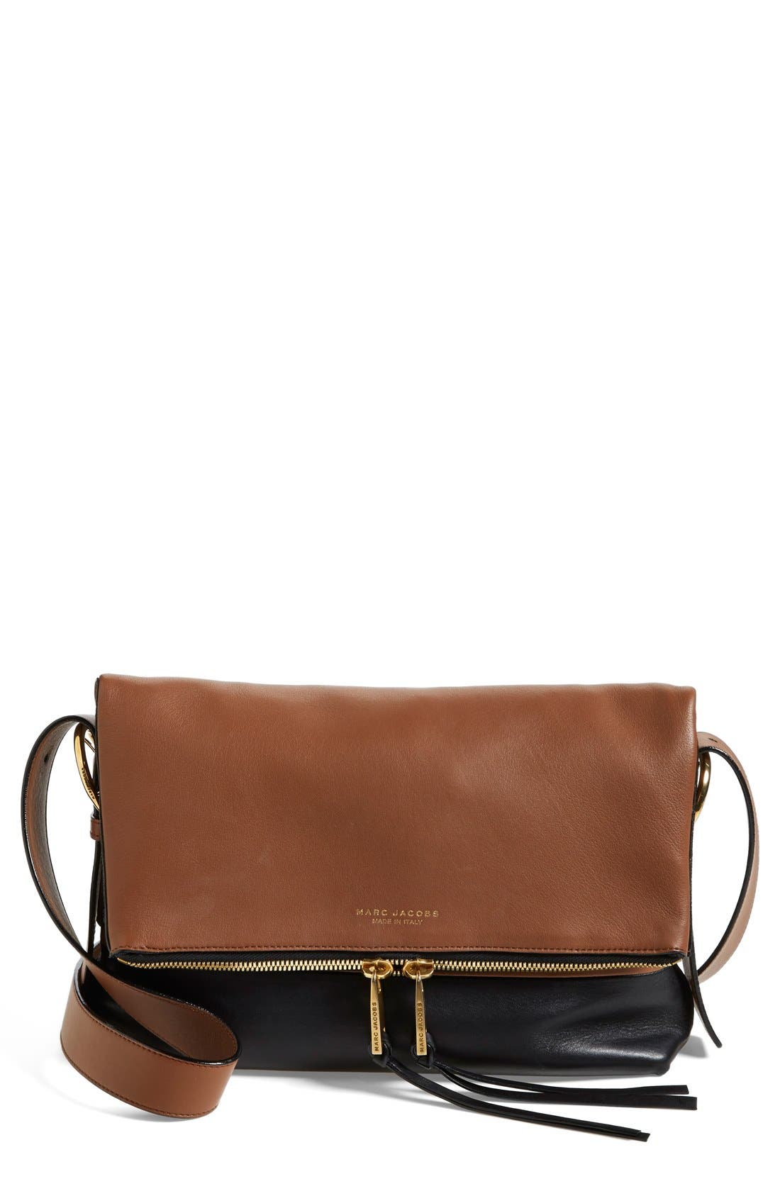 MARC JACOBS 'Doubles Maverick' Lambskin Leather Crossbody Bag Nordstrom