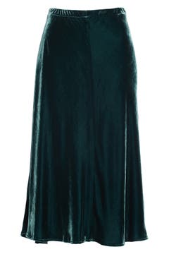 Eileen Fisher Velvet A-Line Skirt (Regular & Petite) | Nordstrom