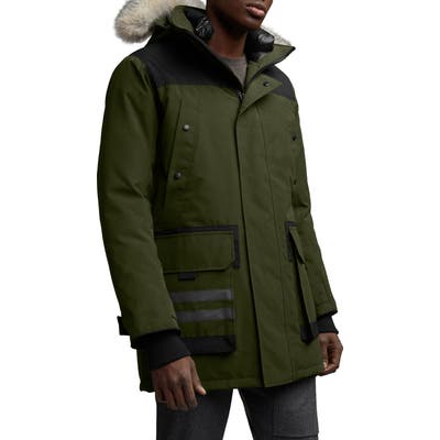 Canada Goose Erickson Down Parka With Genuine Coyote Fur Trim, Green
