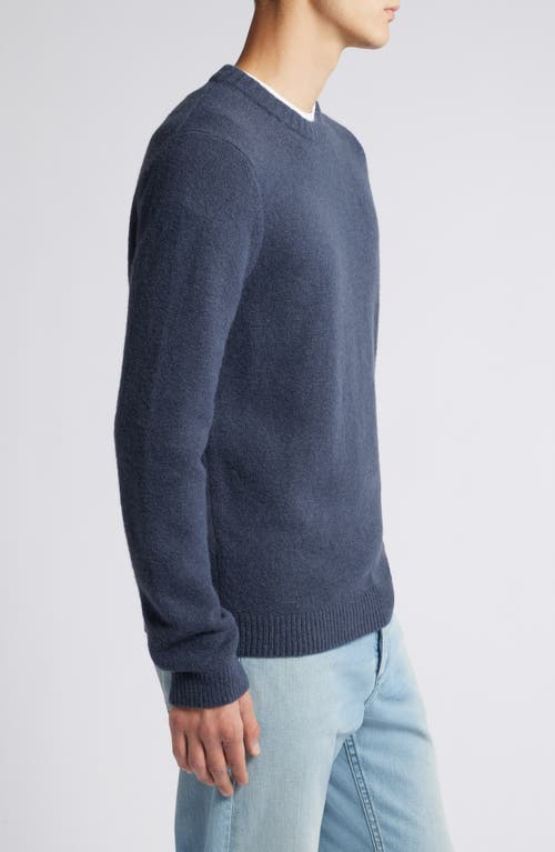 Shop Treasure & Bond Soft Texture Crewneck Sweater In Navy India Ink