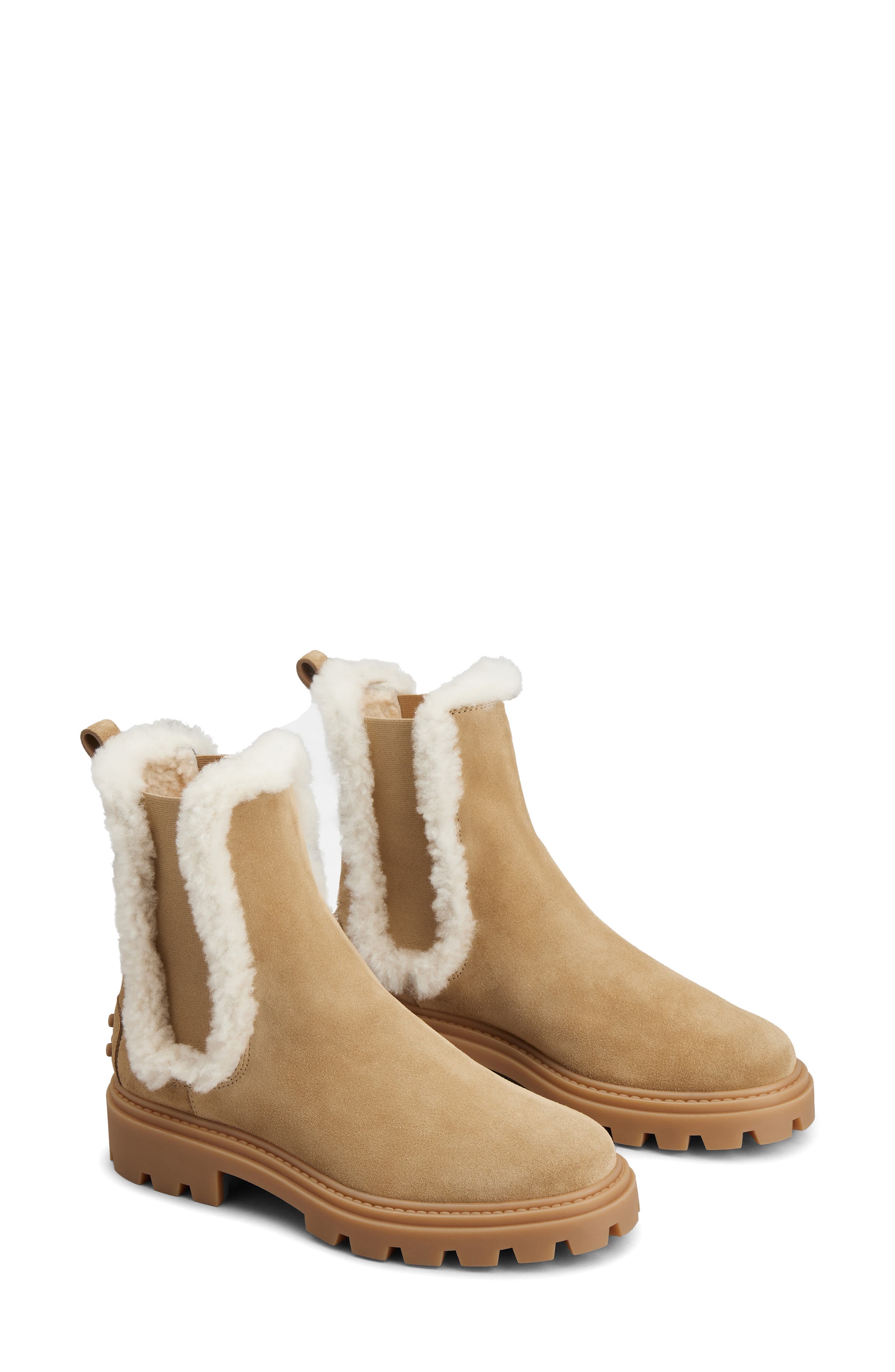 tod's shearling boots