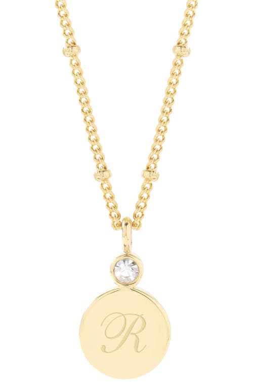 Brook and York Caroline Inital Pendant Necklace in Gold R