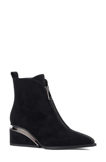 Torgeis Marion Wedge Ankle Boot In Black