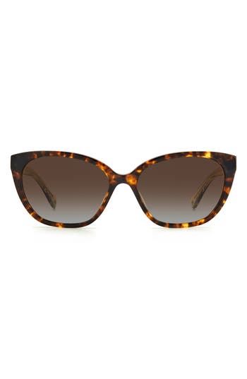 Kate Spade New York Phillipa 54mm Gradient Cat Eye Sunglasses In Brown