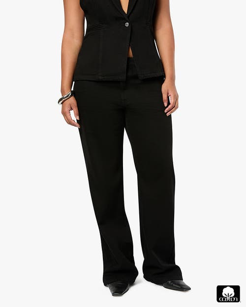 WEWOREWHAT WEWOREWHAT MID RISE SLIM STRAIGHT PANT