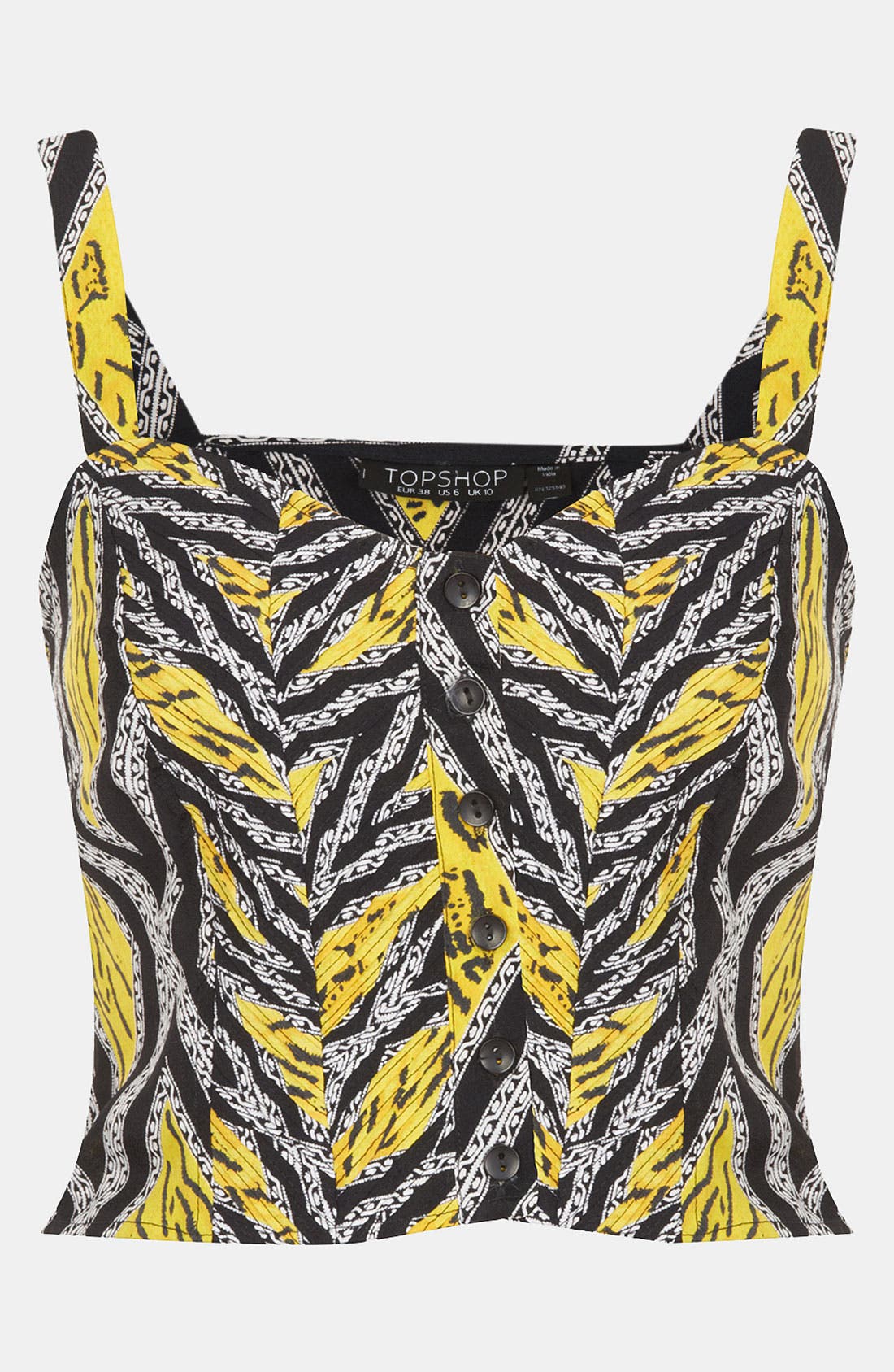 topshop tiger print bag