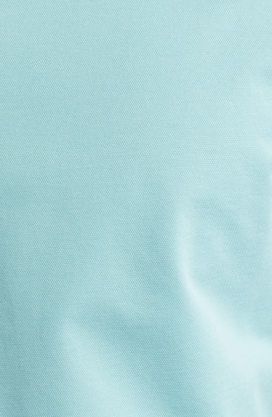 Shop Mizzen + Main Mizzen+main Ellis Solid Knit Button-down Shirt In Turquoise Aqua