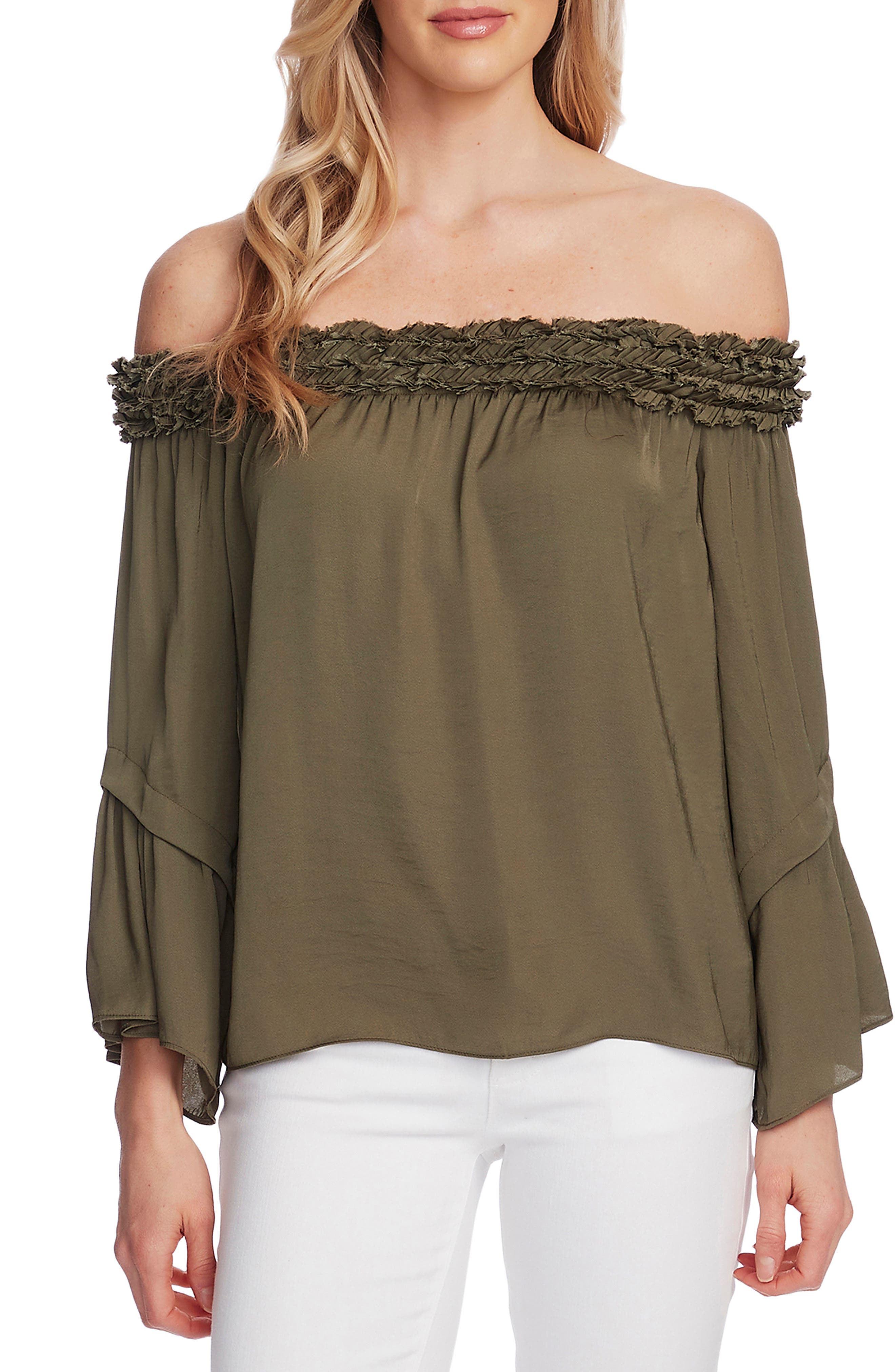 vince camuto bell sleeve top