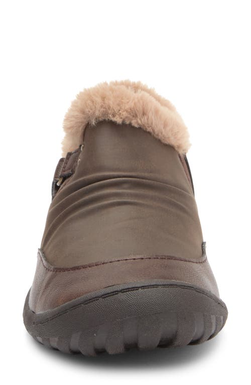 Jbu Women's Hook And Loop Heather Flat In Brown
