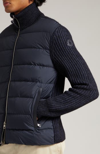 Moncler mixed discount media cardigan