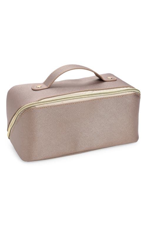 Nordstrom Expandable Jewelry Case In Metallic Taupe