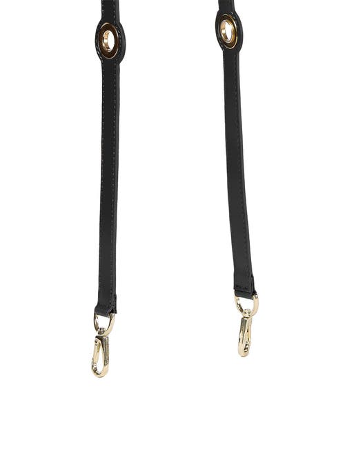 Shop Teddy Blake Eyelet Leather Strap In Black