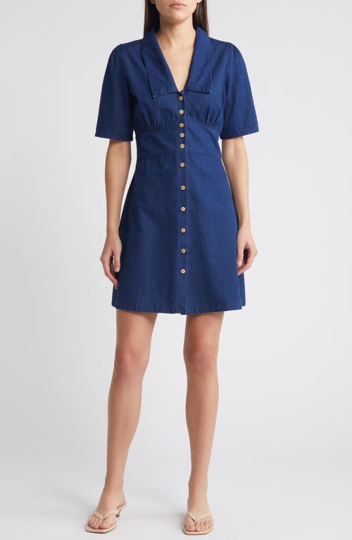 Daisy Denim Shirtdress in Blue