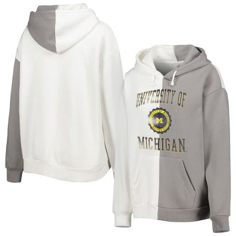 Los Angeles Lakers Girls Youth Let's Get Loud Colorblock Pullover Hoodie - Gray