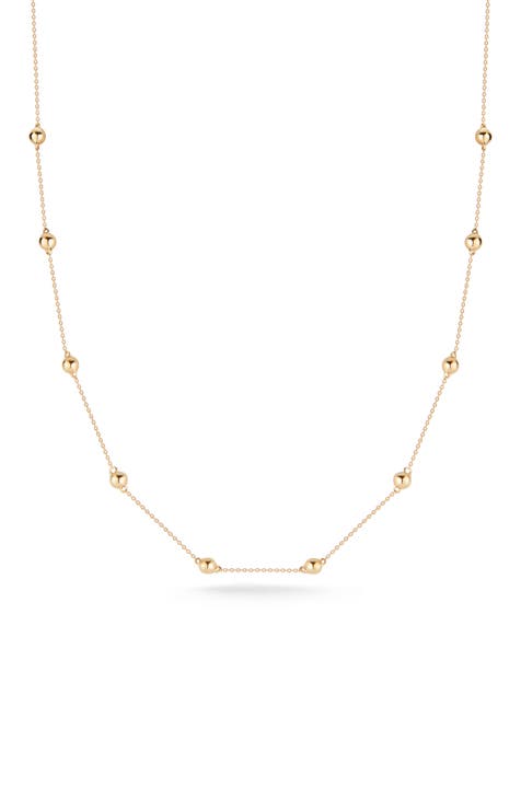 Poppy Rae Ball Station Necklace (Online Trunk Show)