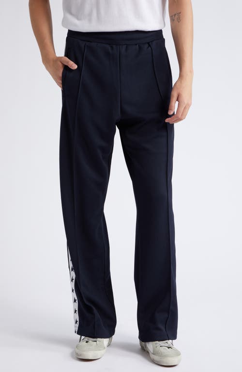 Golden Goose Trousers In Dark Blue/white