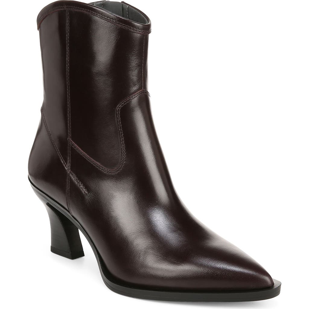 Sarto By Franco Sarto Gwenyth Pointed Toe Bootie In Dkhickory