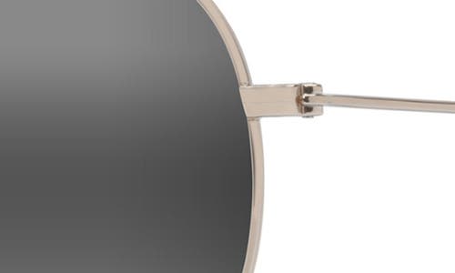 Maui Jim Hauoli 59mm Polarized Gradient Aviator Sunglasses In Shiny Light Gold Crystal