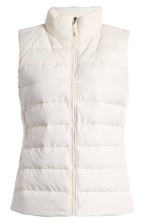 Shop The North Face Aconagua 3 Puffer Vest In White Dune